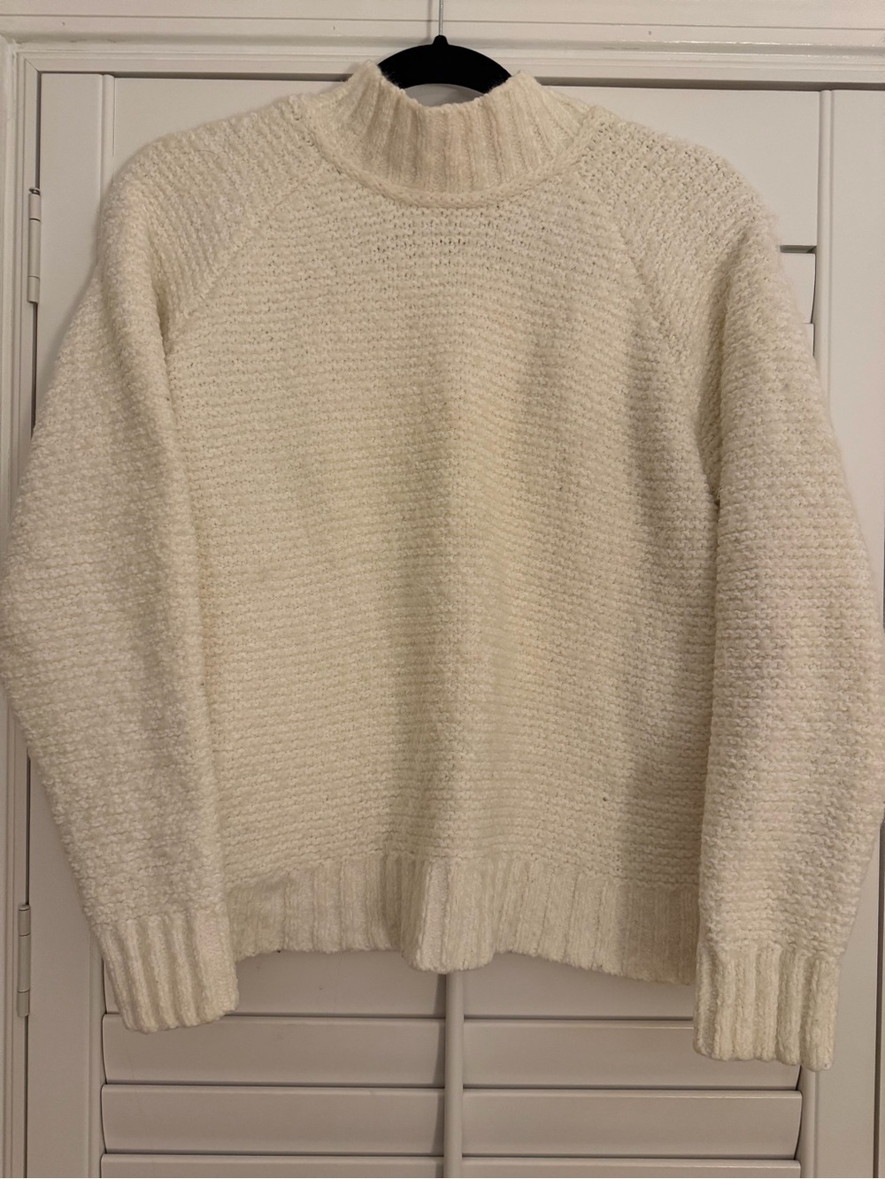 Lou & Grey Ivory Turtleneck Knit Sweater